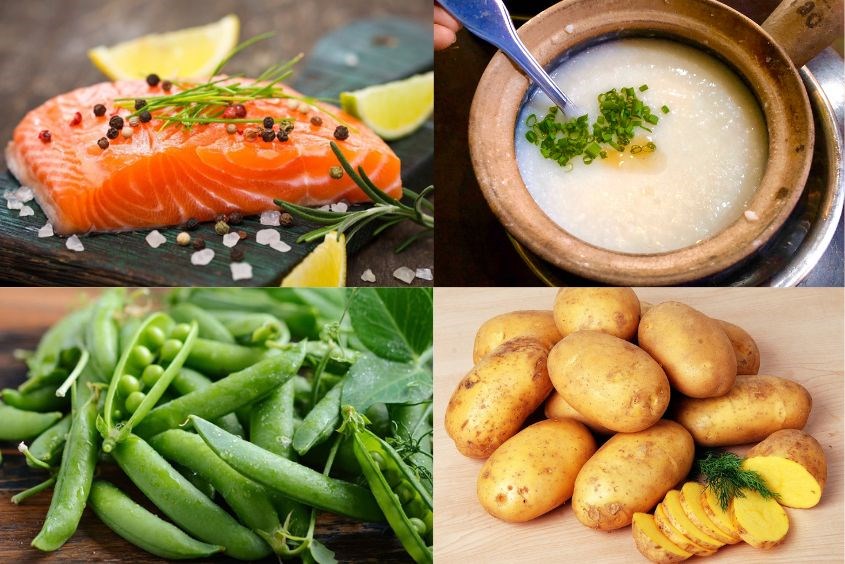 6 cách nấu cháo cá hồi khoai tây cho bé thơm ngon nhất