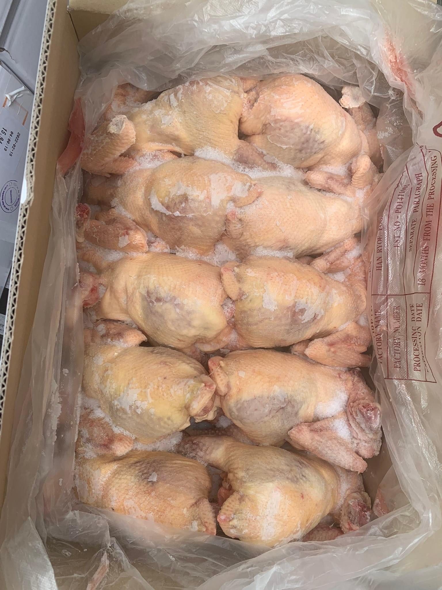 Gà dai Hanryeo Hàn Quốc 10 con 15-17kg, hàng đông lạnh