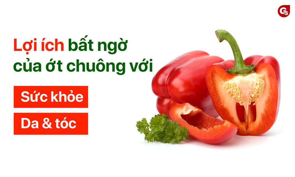 Lợi ích bất ngờ của ớt chuông với sức khỏe, da và tóc