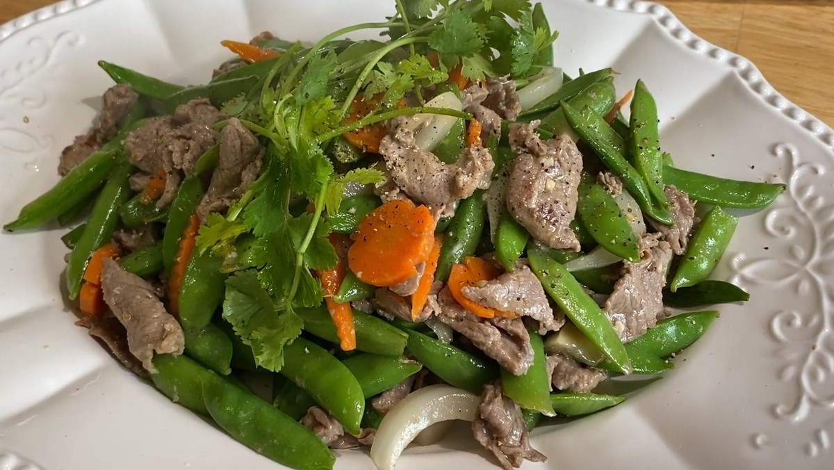Cách làm đậu hà lan xào thịt bò ngon ngọt, dễ làm, đổi vị cho cả nhà