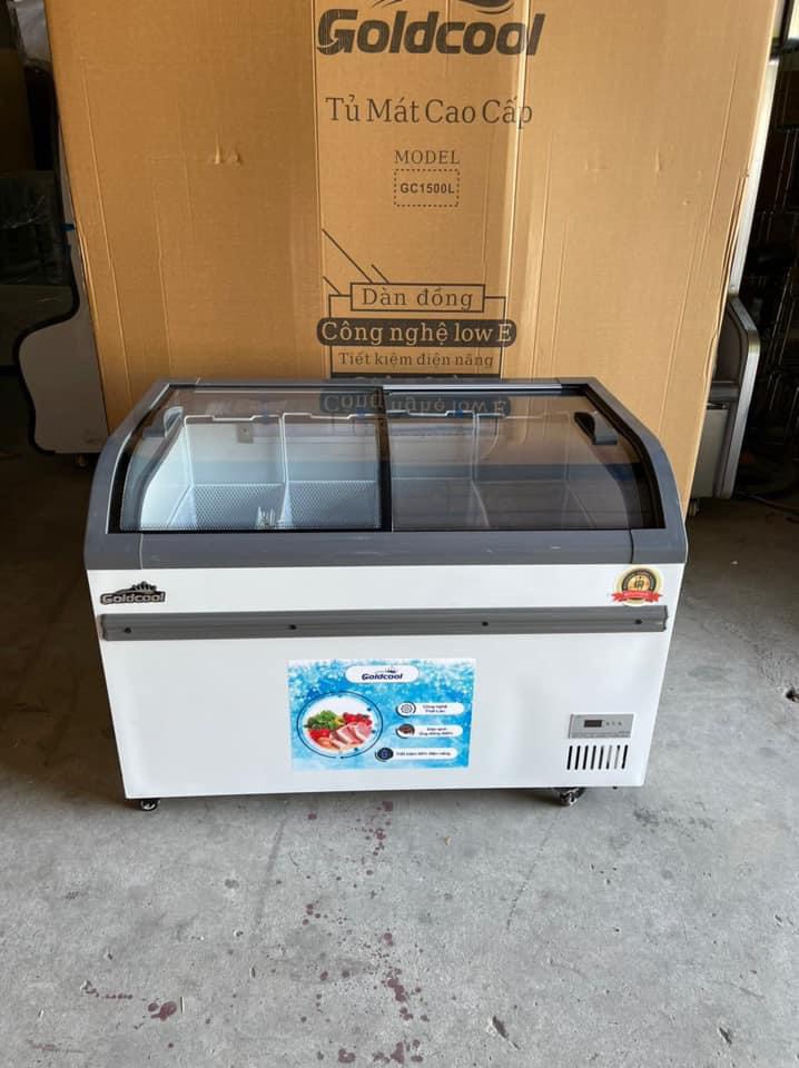 Tủ Đông Trưng Bày GoldCool Mặt Kính Cong GCKC688L